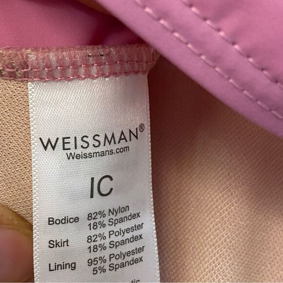 Weissman Elite dance costume maxi ombre purple pink dress Only Love D13873 IC - Picture 11 of 12